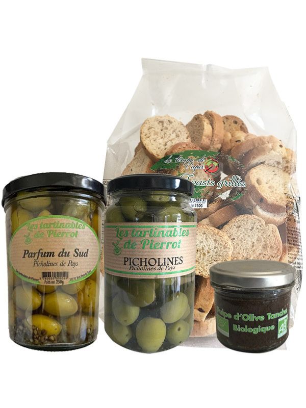carton découverte tapenades olives