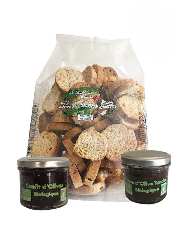 coffret tapenade et croutons BIO
