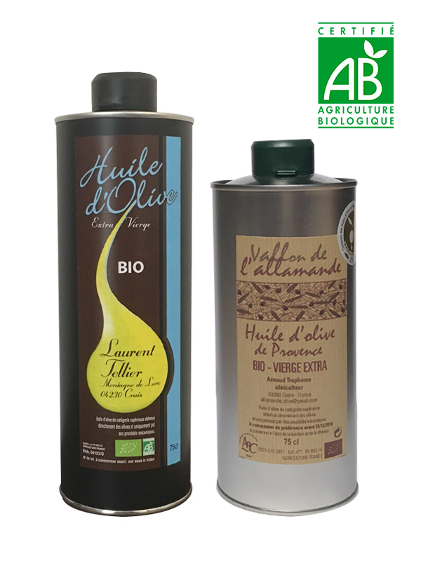 Carton découverte Huiles d'olive BIO - Vente Huile d'olive de France AOC,  AOP et Bio - La Compagnie de l'Huile d'Olive