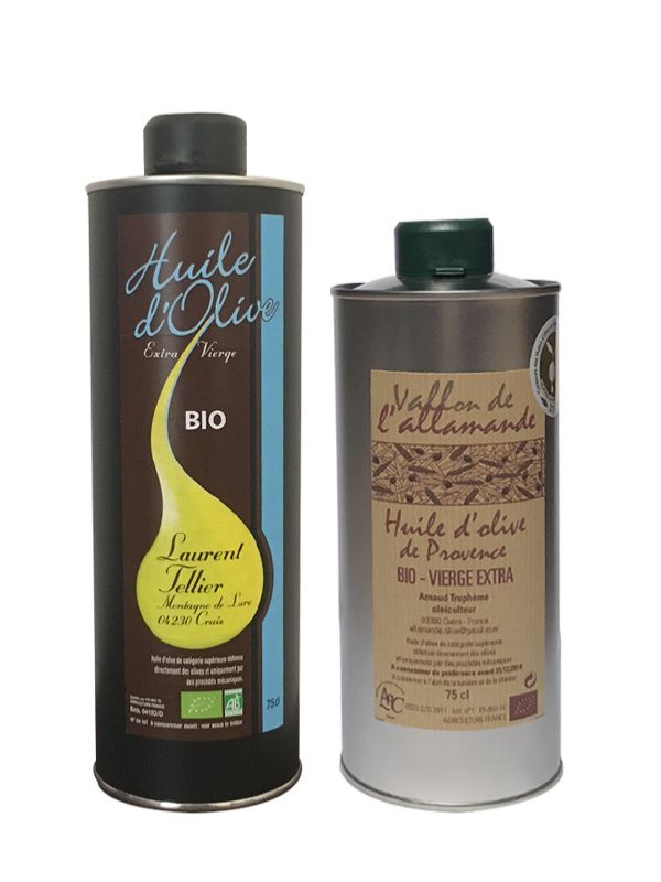 carton huile d'olive bio aop france