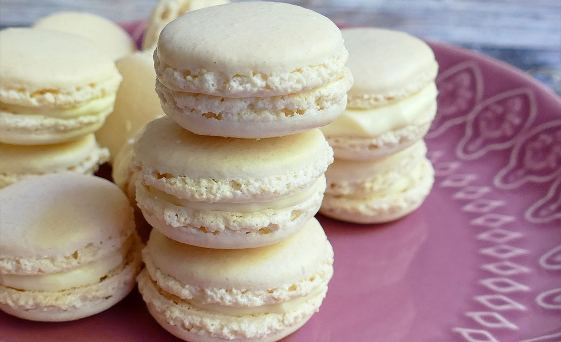 recette macarons huile d'olive et vanille