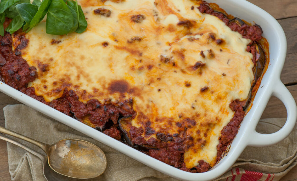 recette moussaka à l'huile d'olive