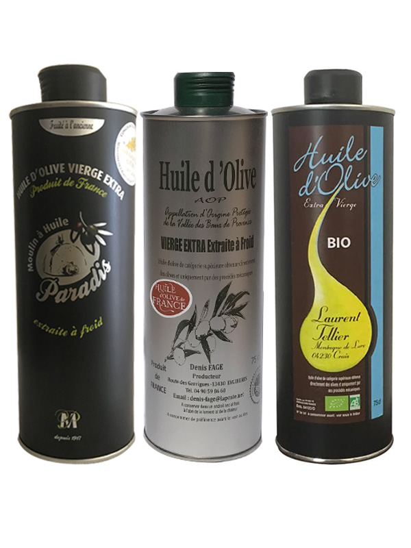 Huile d'olive Bio vierge extra 3 litres - Le Moulin de Gréoux - Huile d' olive et spécialités de Haute-Provence